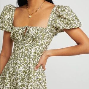 Kourt cotton peasant dress